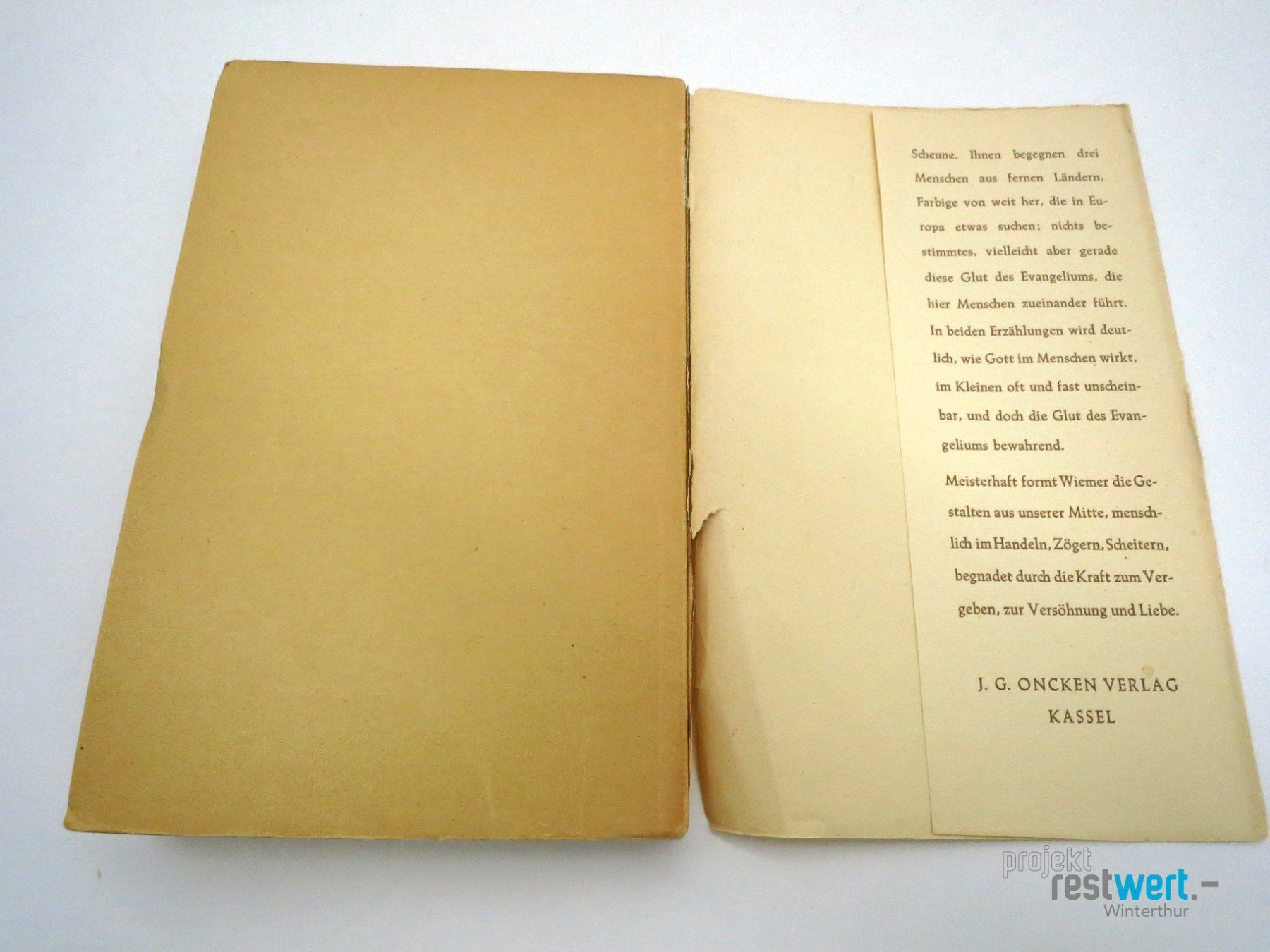 Libri: RUDOLF OTTO WIEMER Der Mann am Feuer – Usato da Winterthur venduto da Restwert_Winterthur 4