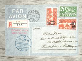 TR82 Enveloppe + Timbre Suisse 1937