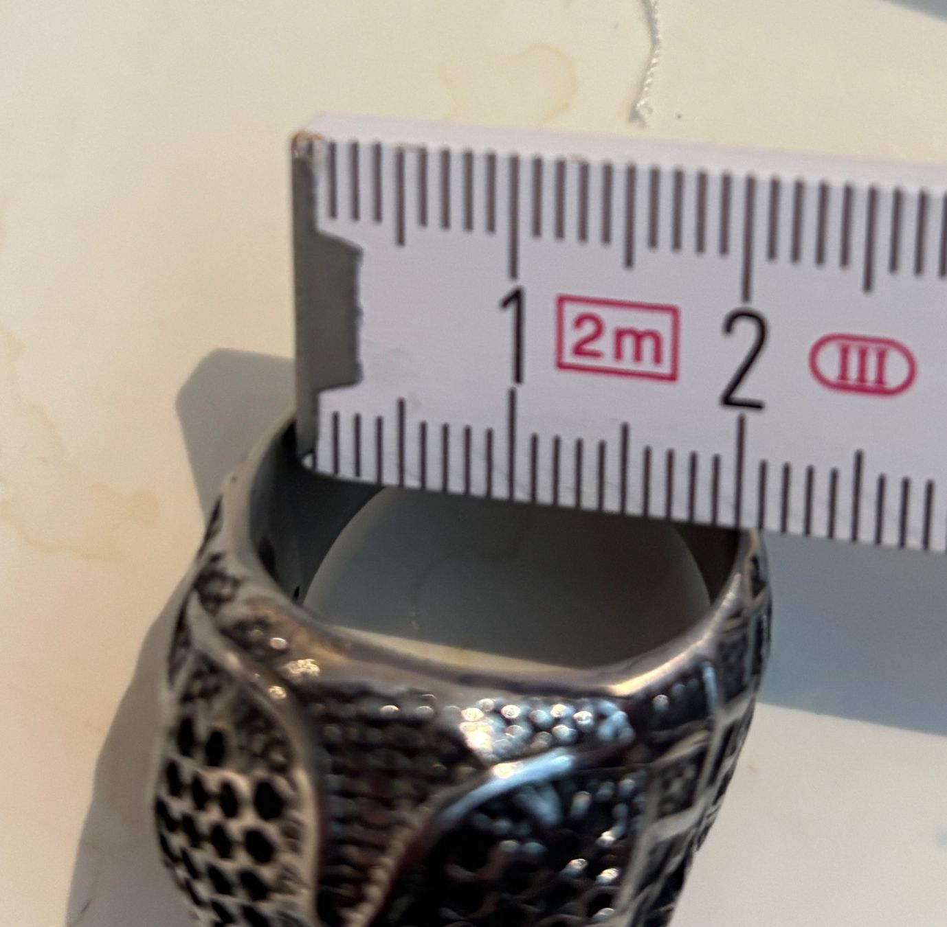 Anelli: Stahl Ring Skull Totenschädel US Grösse 10 – Nuovo (secondo la descrizione) da Egg b. Zürich venduto da superman1975 5