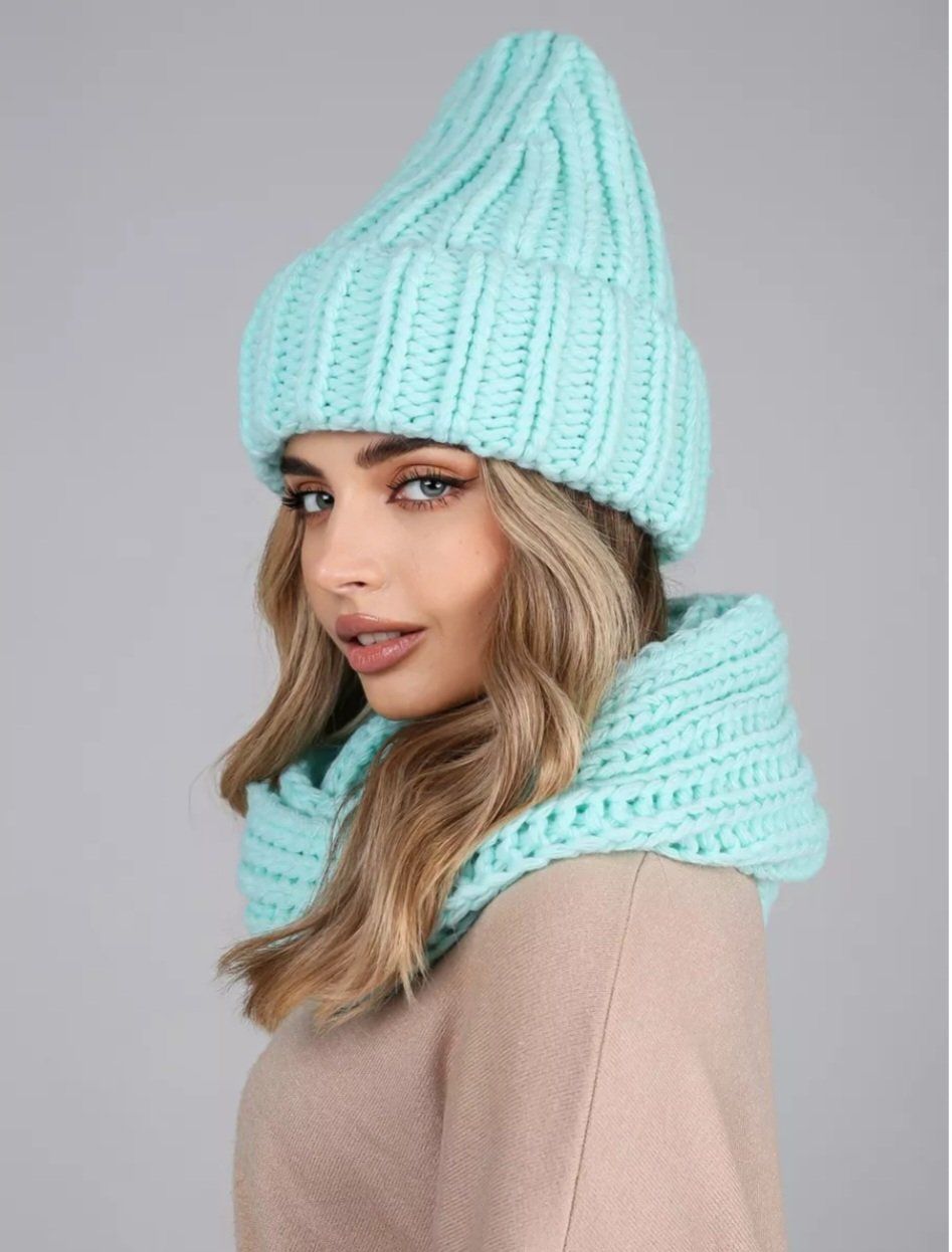 Copricapi, berretti & cappellini: Winter Set: Mütze & Schaal Minzfarbig – Nuovo e nell'imballaggio originale da Thun venduto da ols_m9hk 3