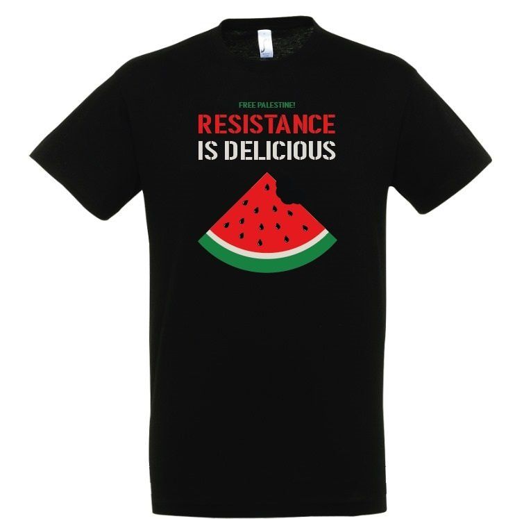 t-shirt palestine Resistence is delicious Palestina | Kaufen auf Ricardo