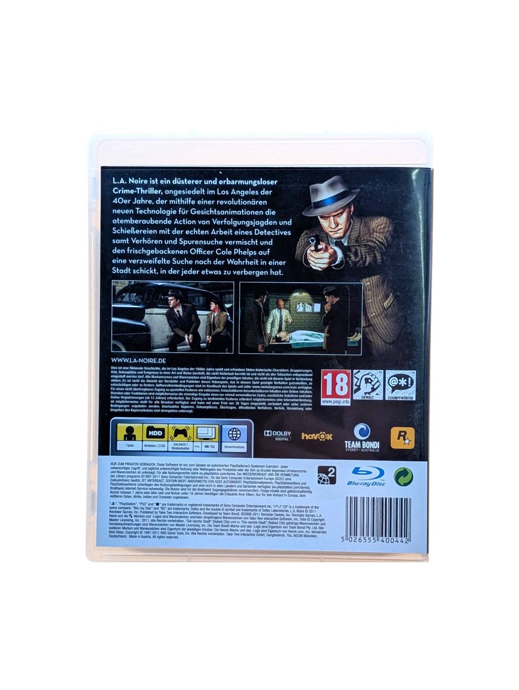 Sony Giochi: L.A. Noire PlayStation 3 (PS3) – Usato da Domat/Ems venduto da IsseldorsShop 1