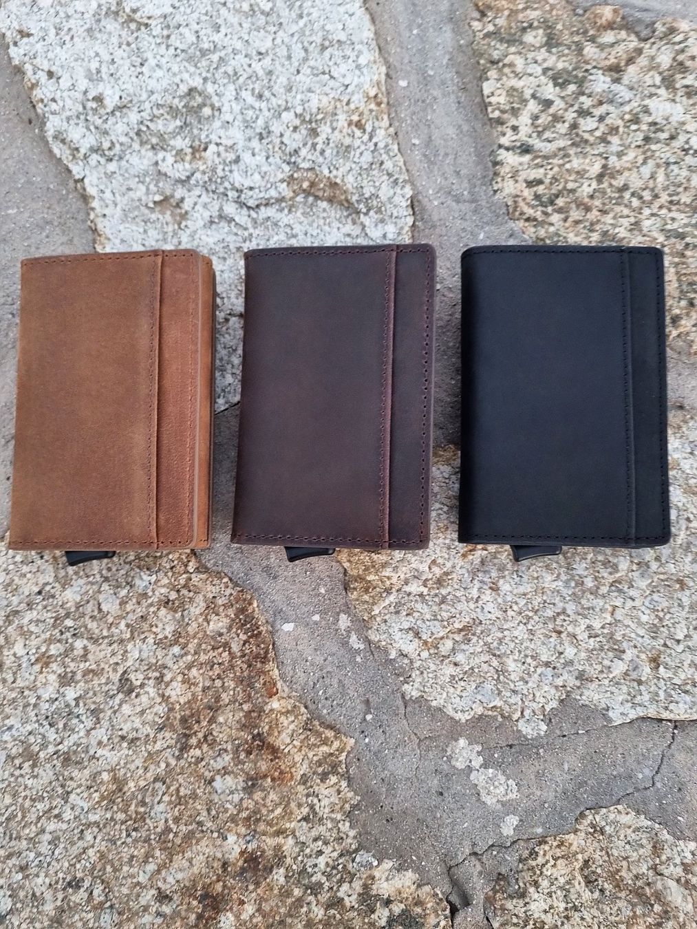 Portefeuilles: Slim Wallet Schwarz, mit Kartenhalter + Münz  | RFID Schutz – Neuf (Voir description) à Zürich par Simfy-Wallets 4