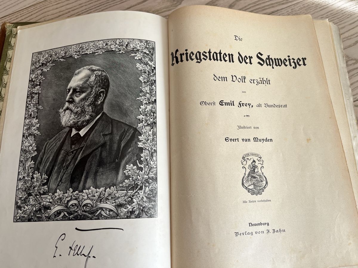 Libri: Die Kriegstaten der Schweizer - 2 Bände 1904 – Usato da Romanshorn venduto da Apfelschuss 1