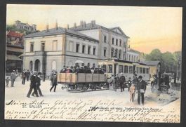St. Gallen Bahnhofplatz Elektrische Strassenbahn nach Trogen