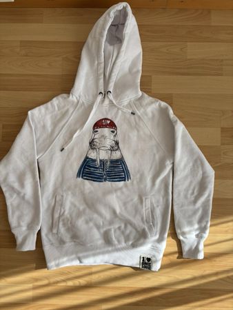 Unisex Hoodie – Gr. S – Weiss – Top Zustand