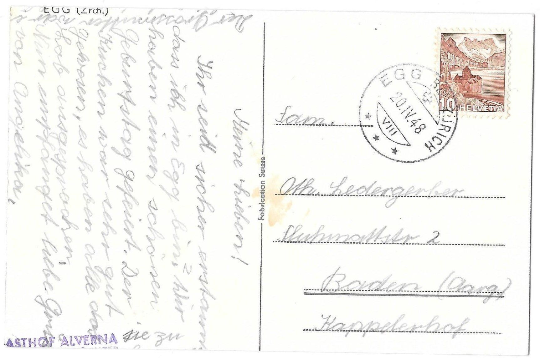 Cartoline postali: Egg Gesamtansicht – Usato da Olten venduto da clotaldi 1