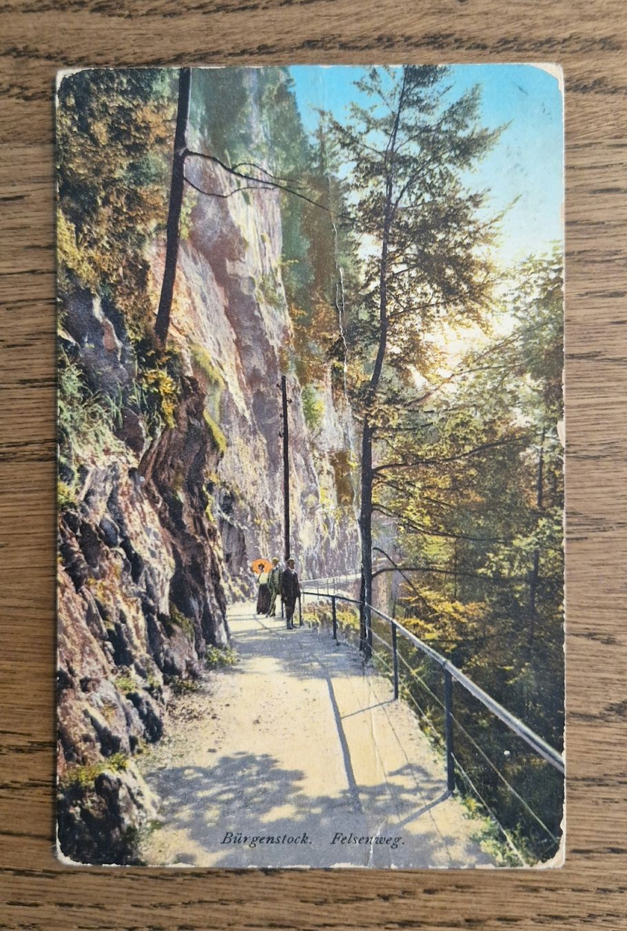 Cartoline postali: Felsenweg, Bürgenstock, 1911 – Usato da Ebikon venduto da Donar50