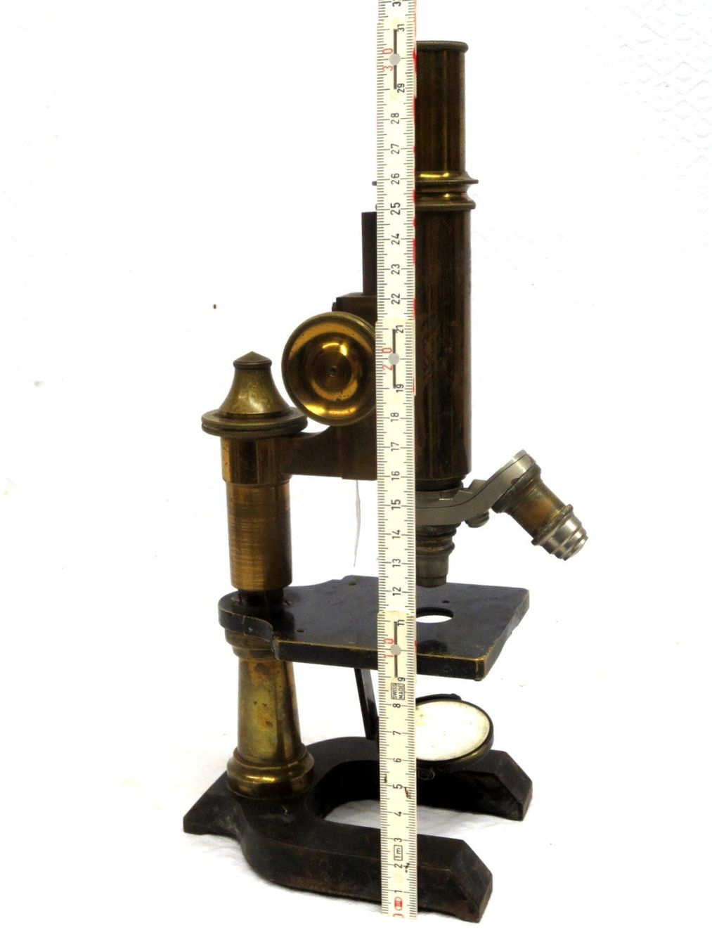 Microscopi: Microscope ancien laiton antikes Messingmikroskop – Usato da Noville venduto da ceram 8