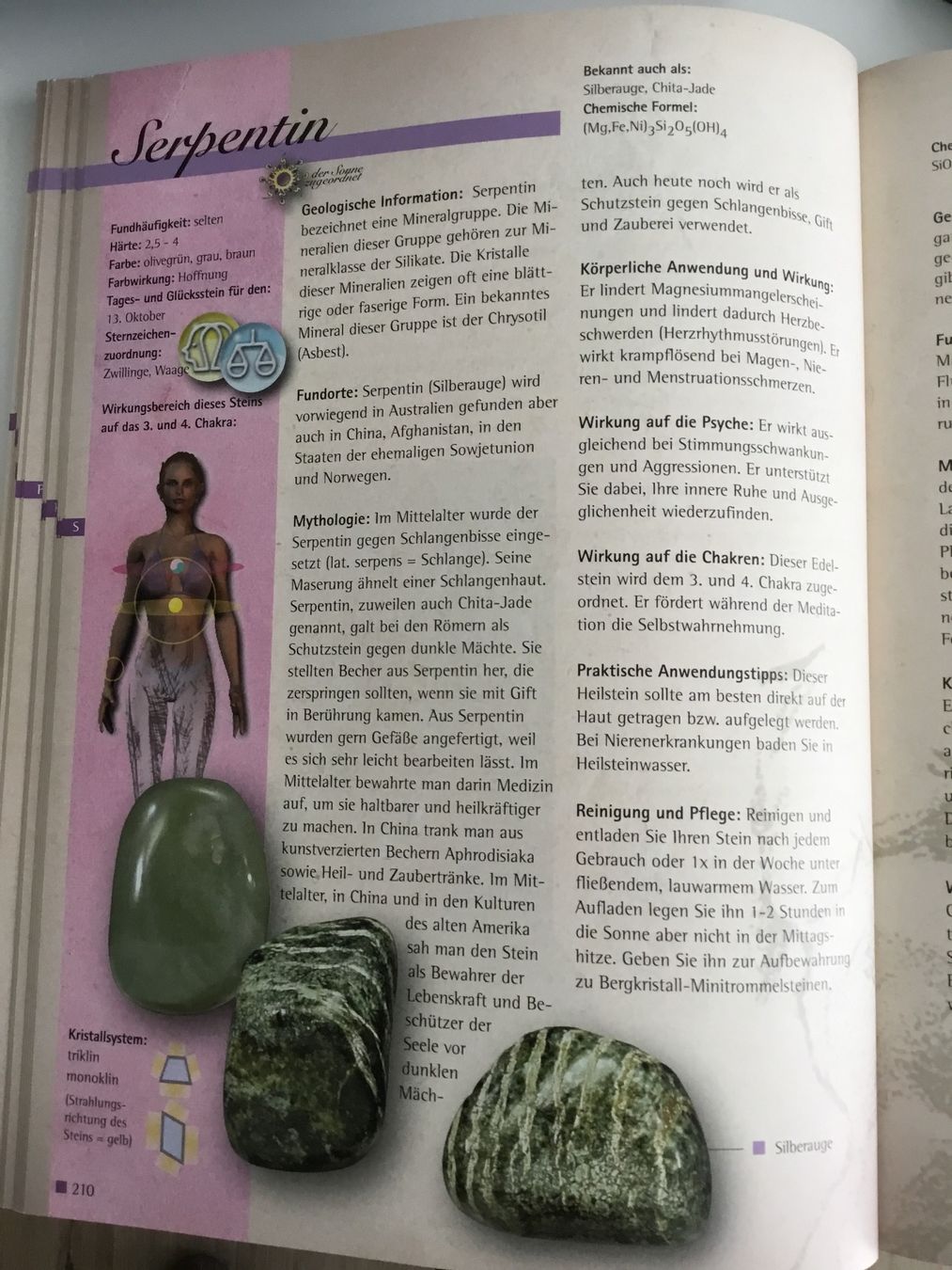 Minerali & Pietre curative: Massage Griffel Serpentin Heilstein – Nuovo e nell'imballaggio originale da Doppleschwand venduto da Fortuna5859 2