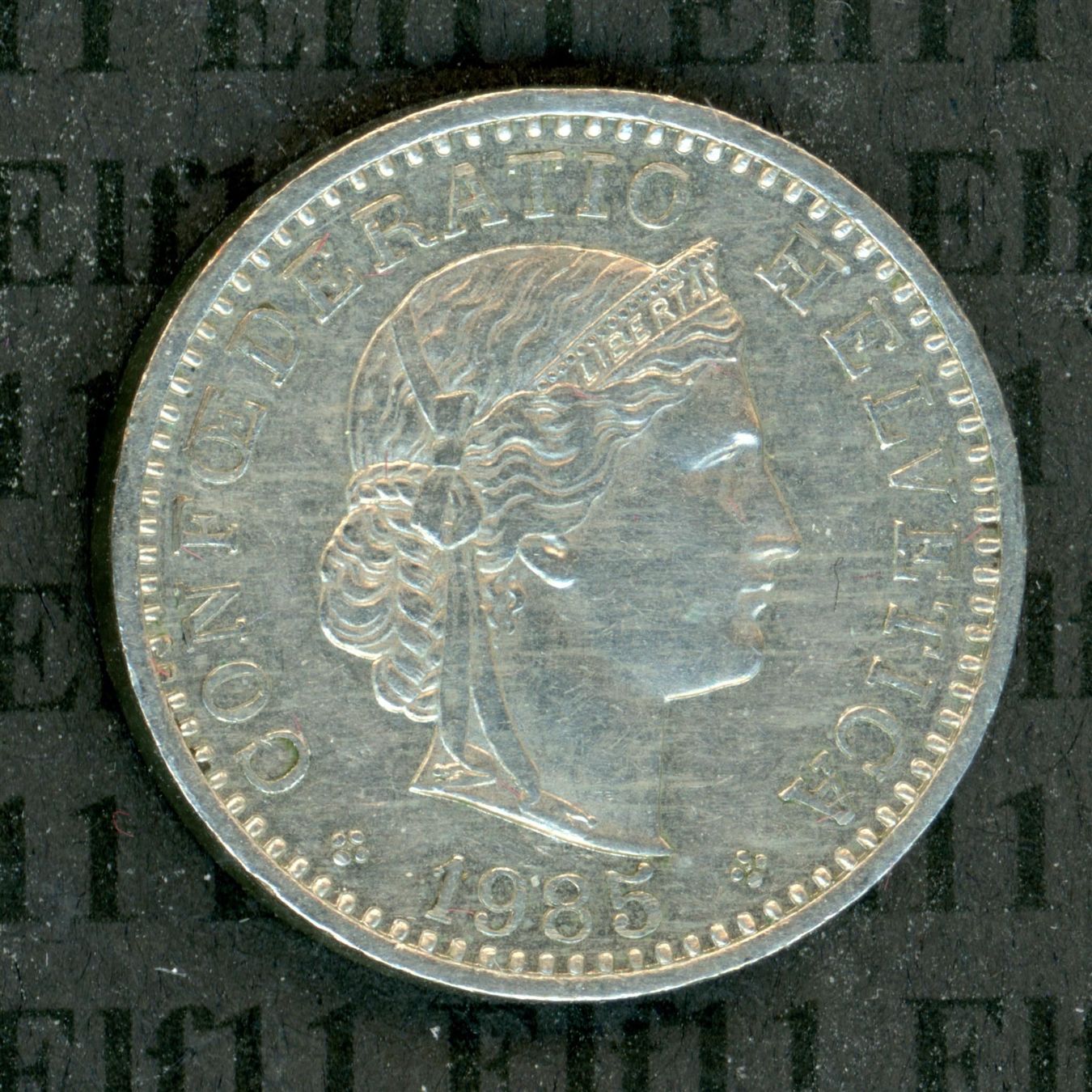 Tutti le monete: CHF___0.20 1985 -vz 20 Rappen – Usato da Widnau venduto da Elf11
