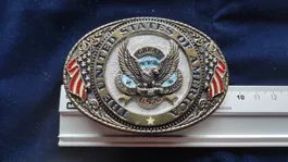Vintage USA Gürtelschnalle Adler 1986 Great American #1823