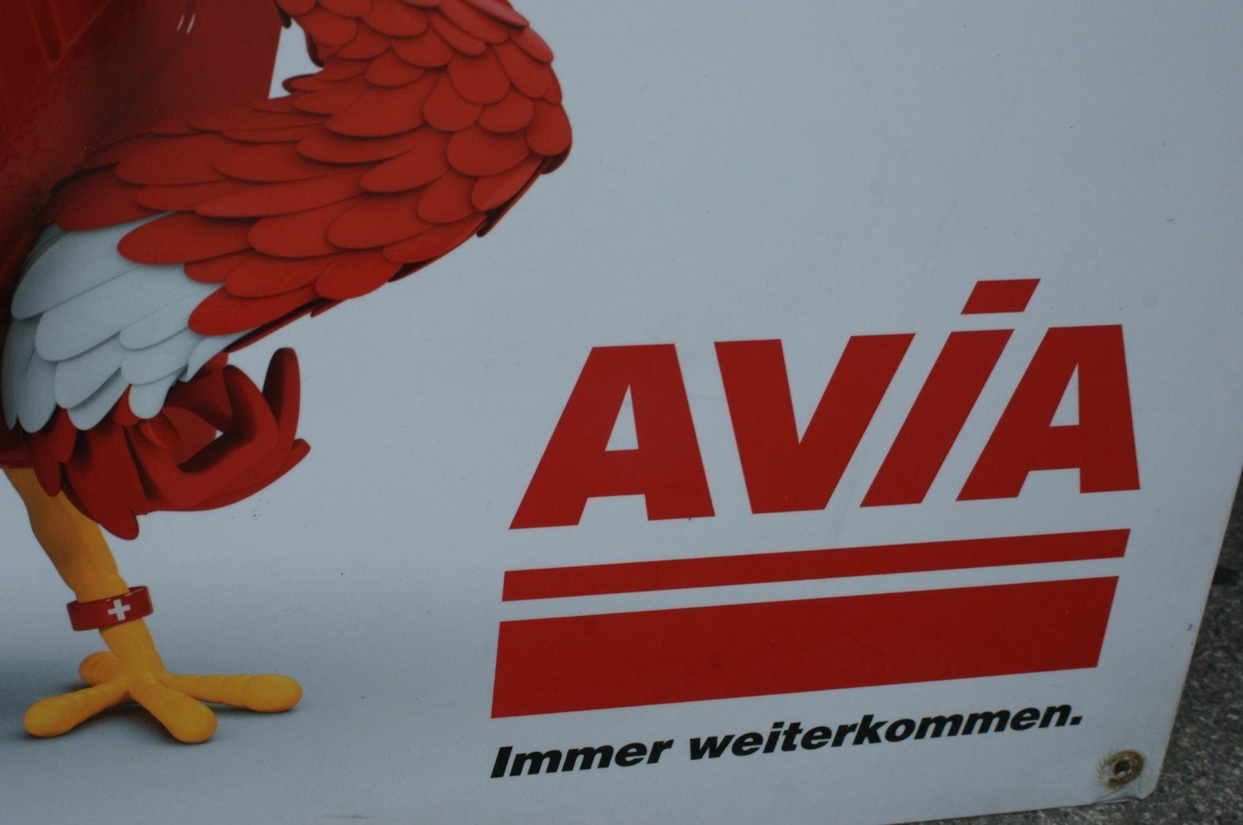 Insegne: AVIA - GRISARD - BLECHSCHILD VON BASLER TRAM BVB – Usato da Basel venduto da lagavulin02 1