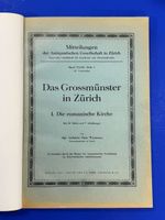 Das Großmünster in Zürich. 1937-1942