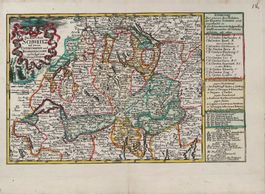 Schweiz Kupferstichkarte von Schreiber 1749
