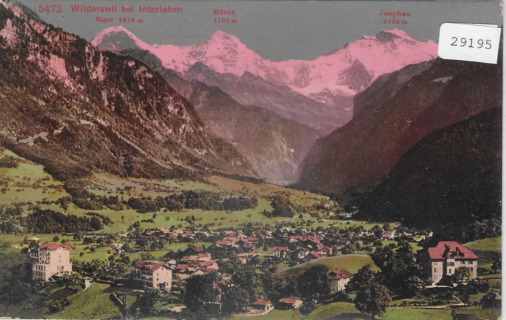 Ansichtskarten: Wilderswil bei Interlaken - Litho – Gebraucht aus Ettingen von Kartenplanet