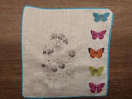 Taschentuch Motiv Schmetterlinge