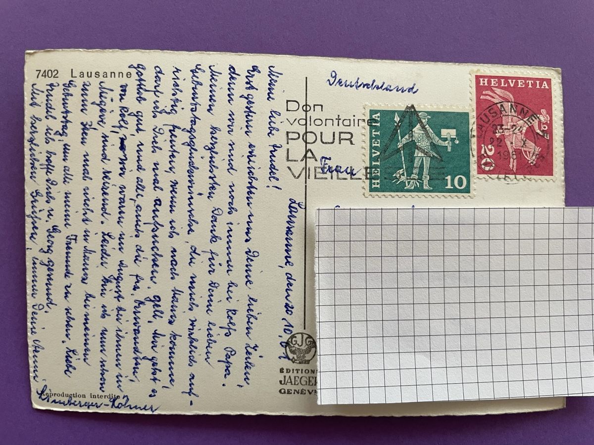 Cartoline postali: AK von Lausanne – Usato da Rümlang venduto da Kartenpost1 1