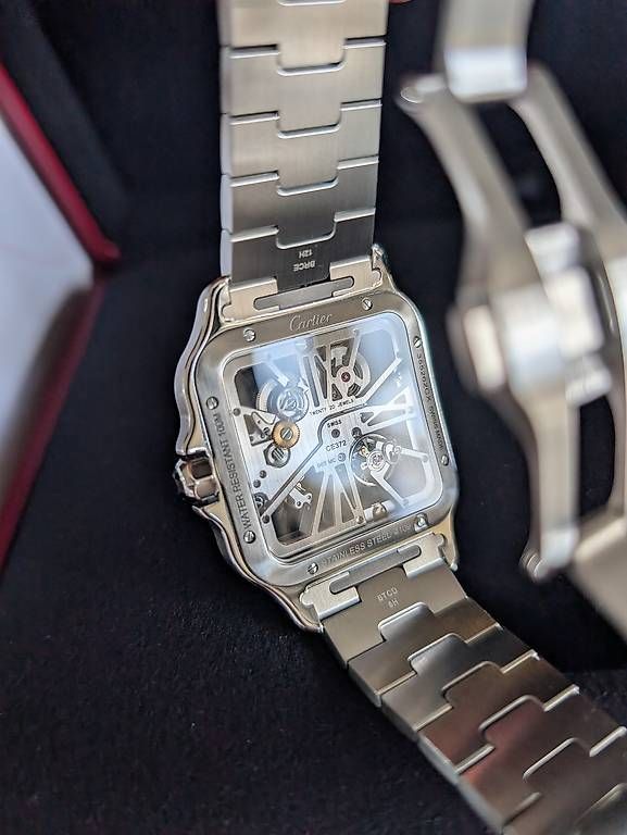 Cartier Orologi: Cartier Santos Skeleton – Usato da Widnau venduto da Fg14 4