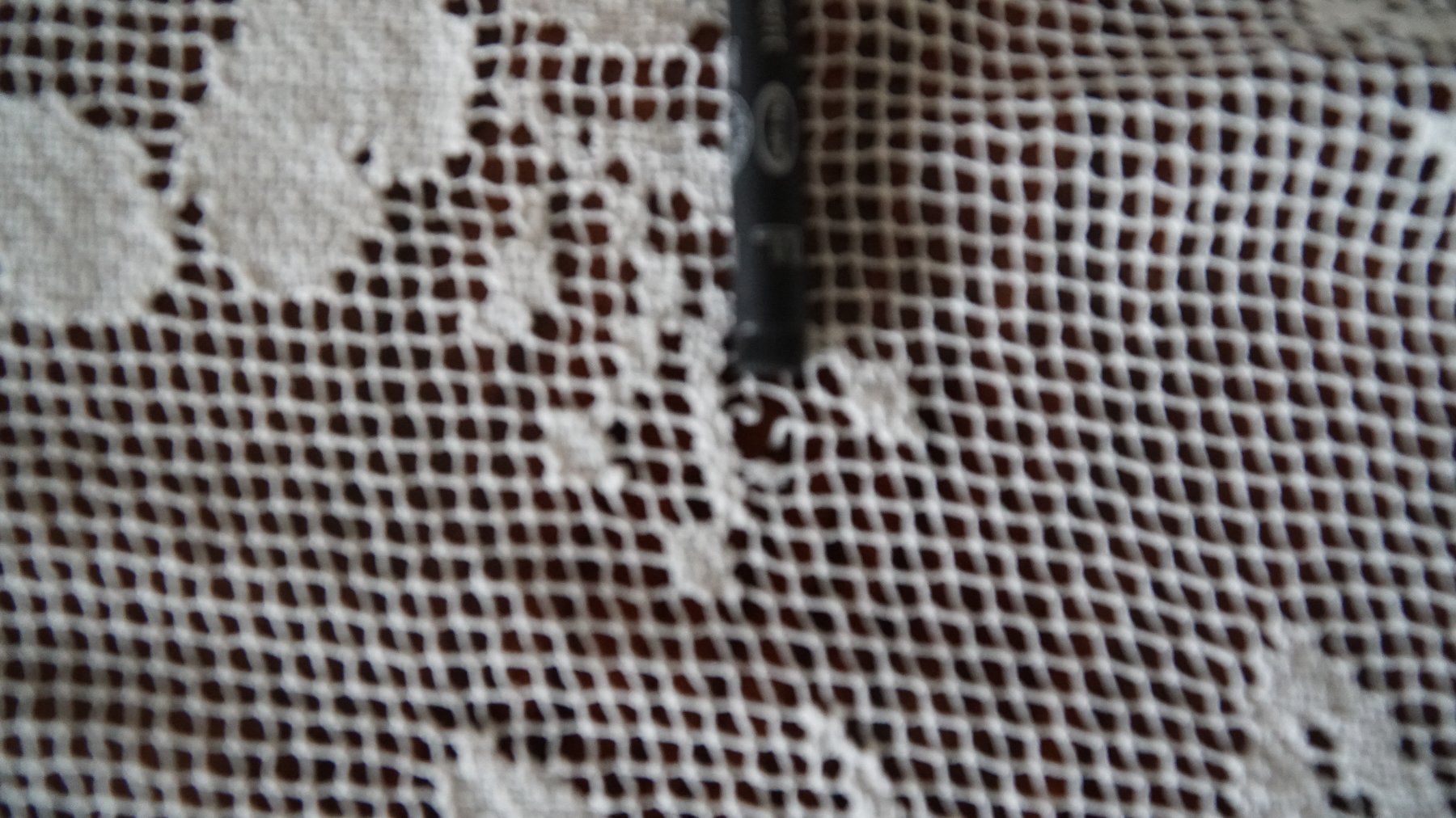 Tende: Vorhang 216x68cm Filet Handarbeit – Usato da Bern venduto da Antikbatik 9