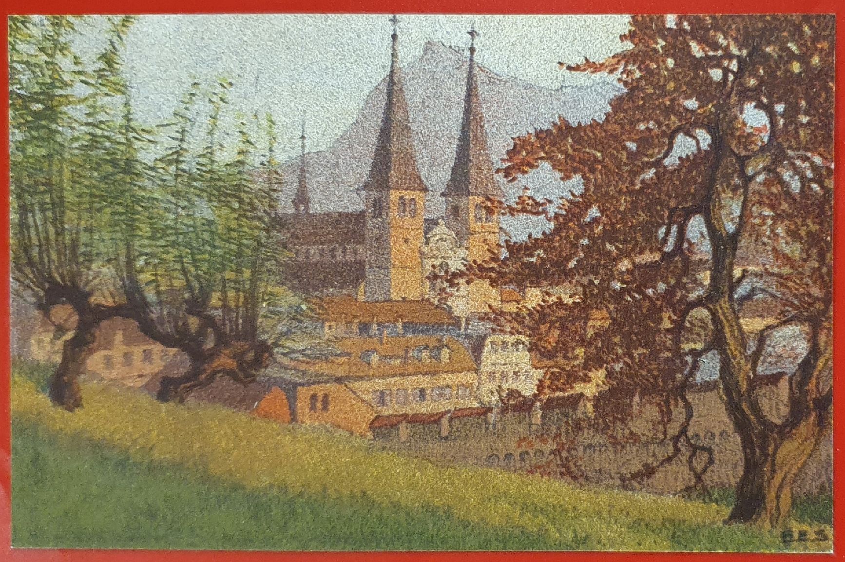 Cartoline postali: Original Luzern Lithographien von Ernst Schlatter – Usato da Kreuzlingen venduto da Rschweiz1 4