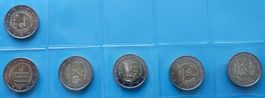 Münzen Andorra 2€ 6 Stück