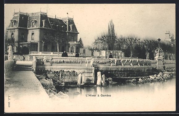 Cartes postales: AK Genève, Panorama en hiver – D'occasion à Berlin par bartko-reher