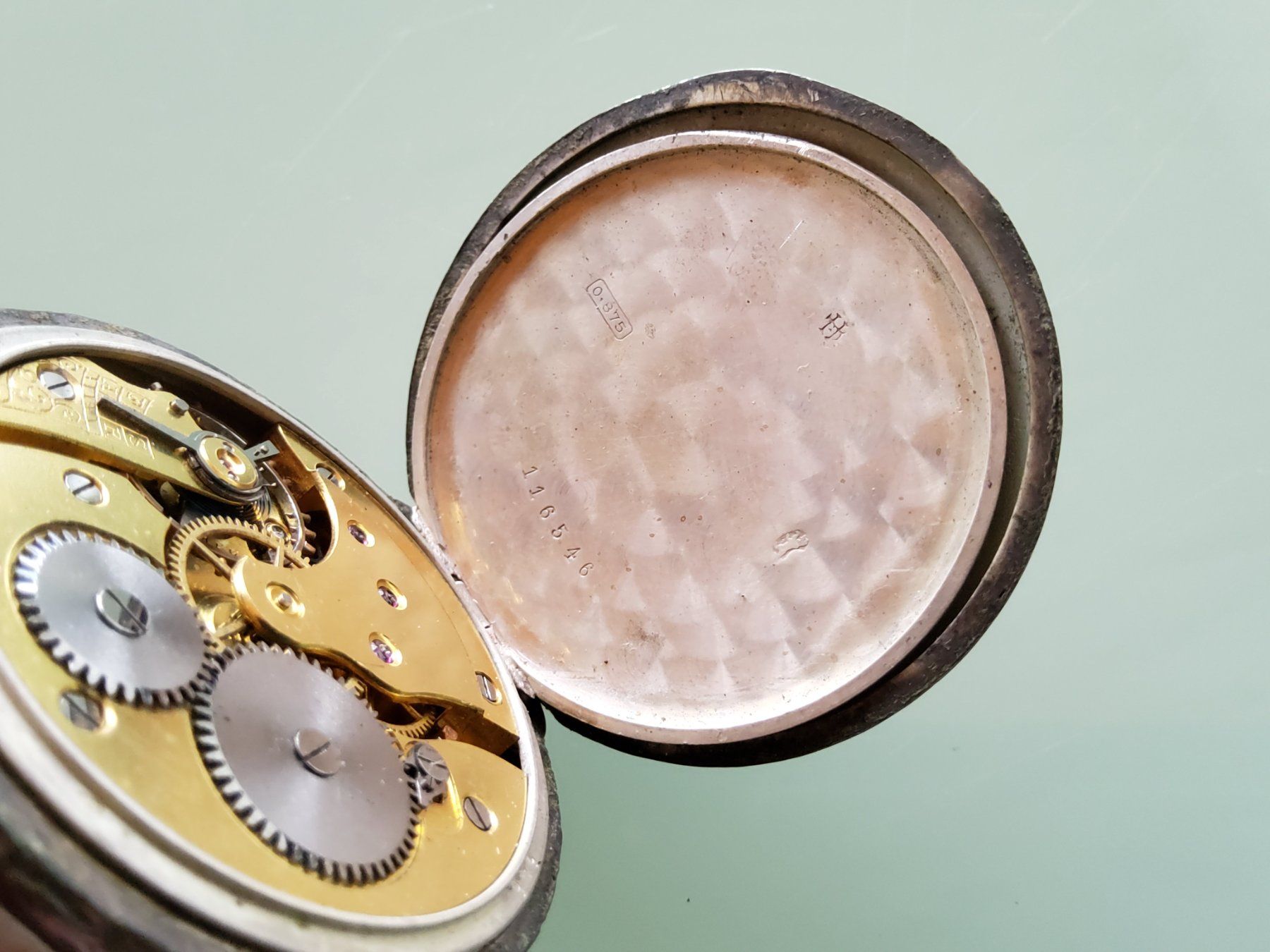 Uhren: Montre de poche mécanique en argent  – Defekt aus Malleray von Broc-Mo 7