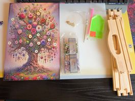 DIAMOND PAINTING TABLETT BLUMEN BAUM
