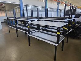 weisse Steelcase Schreibtisch Sitzungstisch H620860 mm