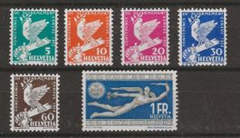 1932 : Serie Nr. 185 - 190, postfrisch **, KP 150.--