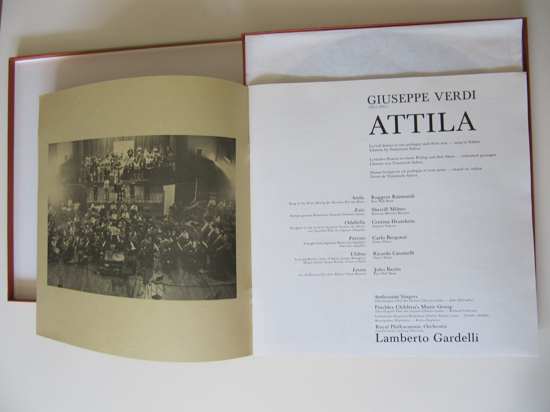 Dischi in vinile: Klassik-LP Box  VERDI  ATTILA – Usato da Basel venduto da Kuba2 2