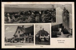 Lommis, Kirche, Partie in der Dorfstrass