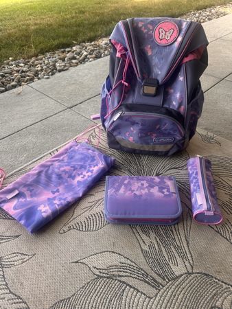Schulranzen Set Herlitz Butterfly, top Zustand