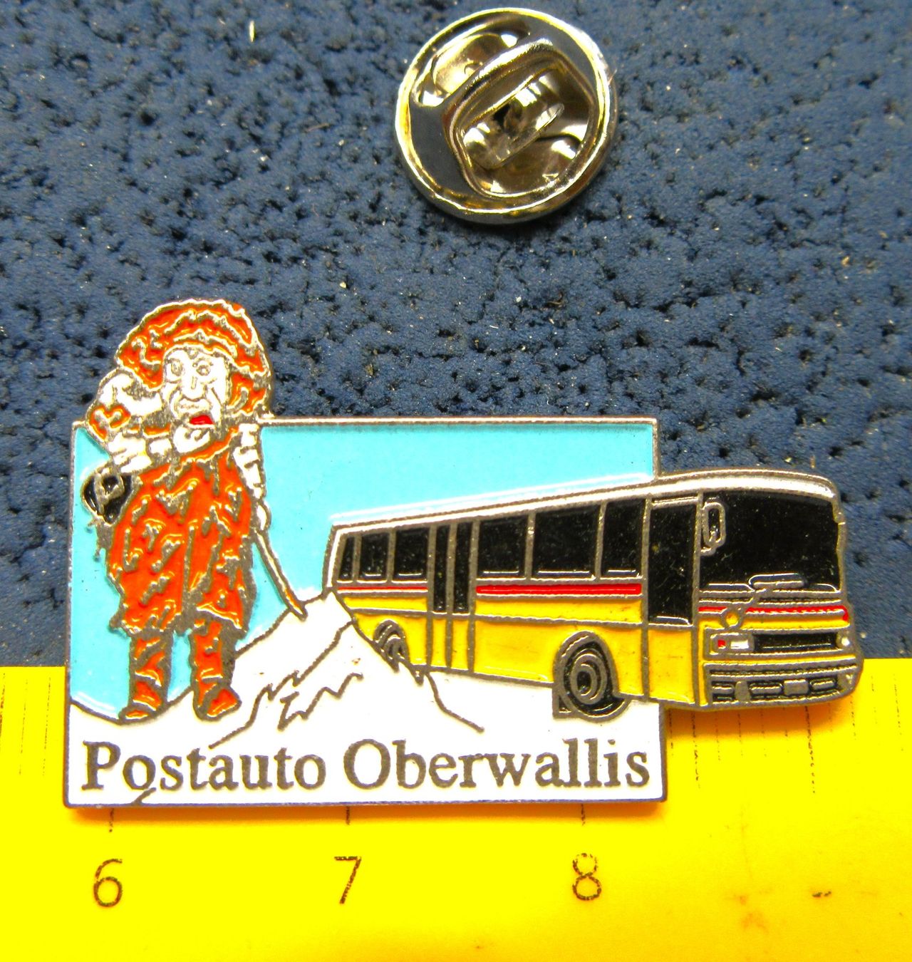 Swiss Placchette & Badge: POSTAUTO OBERWALLIS PIN GEPRÄGT – Usato da Ettingen venduto da Hausi4711