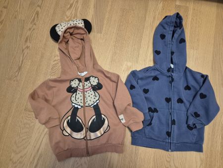 2 süsse Mädchen Hoodies, Grösse 98/104, H&M