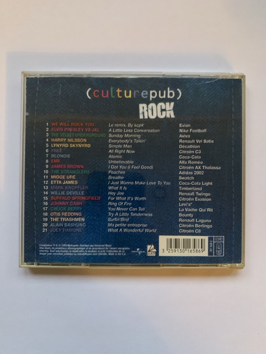 CD: CD Culture Pub Rock compilation musicale  – Usato da Salavaux venduto da Lune_Diurne 1