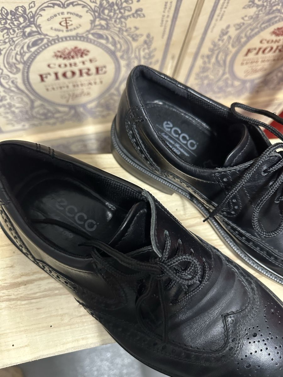 Ecco Scarpe da uomo: Schwarze Ecco Herren Lederschuhe, Gr. 41 – Usato da Schneisingen venduto da alexgiudice 1