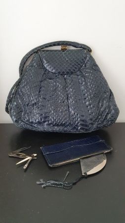 Antike vintage Handtasche/wohl Kroko und anfangs 1900