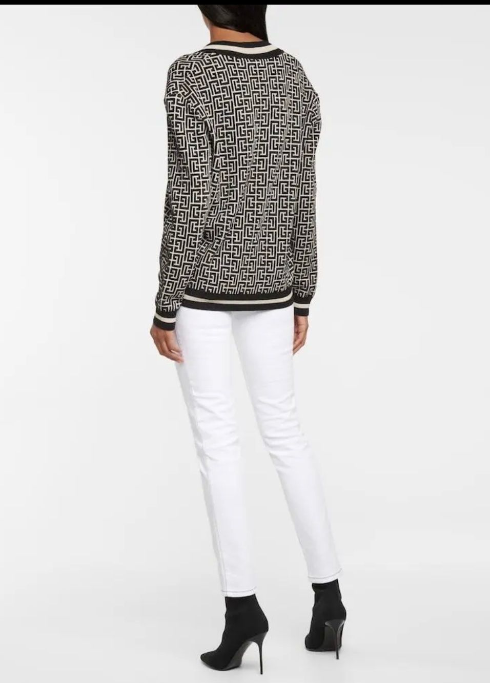 Balmain Pullover & Sweatshirts: Damen Balmain Pullover mit Monogram Muster – Neu (gemäss Beschreibung) aus Meilen von Emma_321 1