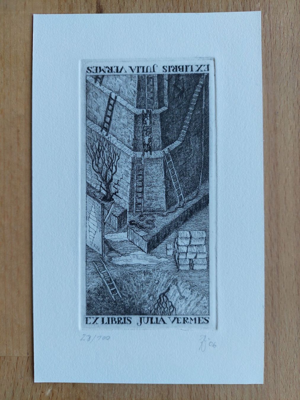 Dipinti: Exlibris Andreas Raub - Orig. Radierung signiert – Usato da Obfelden venduto da Exlibris-Art