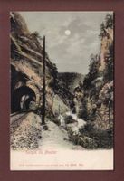 Gorge de MOUTIER - Clair de lune - 1906 // dos blessé //