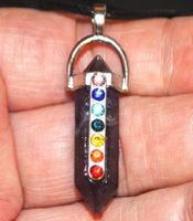 Halskette D-899 – Säule Amethyst 7 Chakra