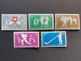 Pro Patria 1951 - komplette Serie ** (ZNr 51, 52, 53, 54,55)