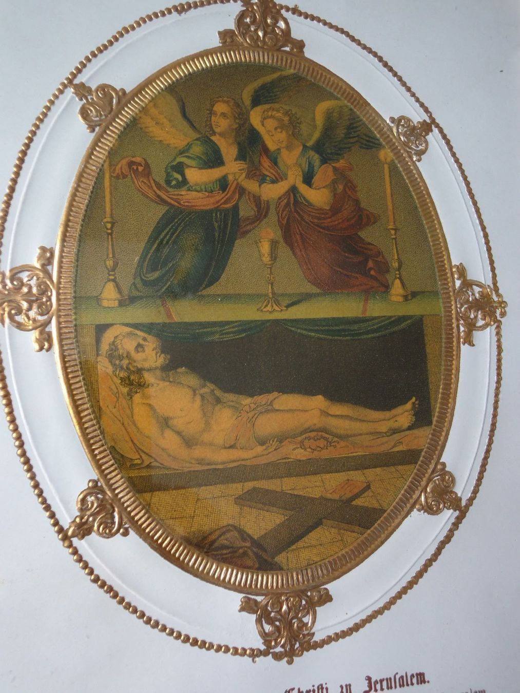 Grafiken & Lithographien: Relief-Litho  Heiligenbild Grab Christi – Gebraucht aus Chur von omonia 1