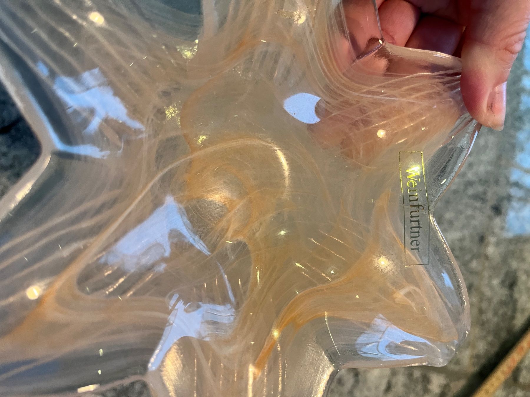 Servierplatten: 2er Set Weinfurtner Glas Schalen – Gebraucht aus Basel von Tierschutz-Flohmi 4