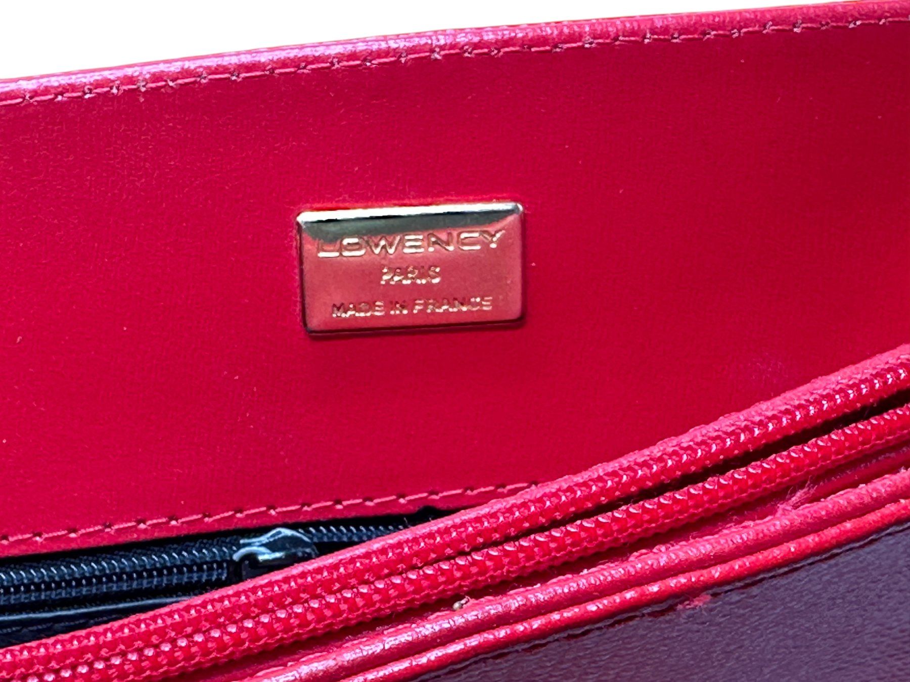 Taschen für Damen: Sac à main LOWENCY Paris en cuir rouge – Gebraucht aus Morges von vintix 8