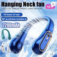 Mini-Hängehalsventilator 7200 mAh, blattloser Nackenbügel