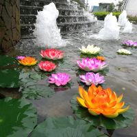 ✅ NEU 5x Künstliche Lotusblume Schwimmend 10cm