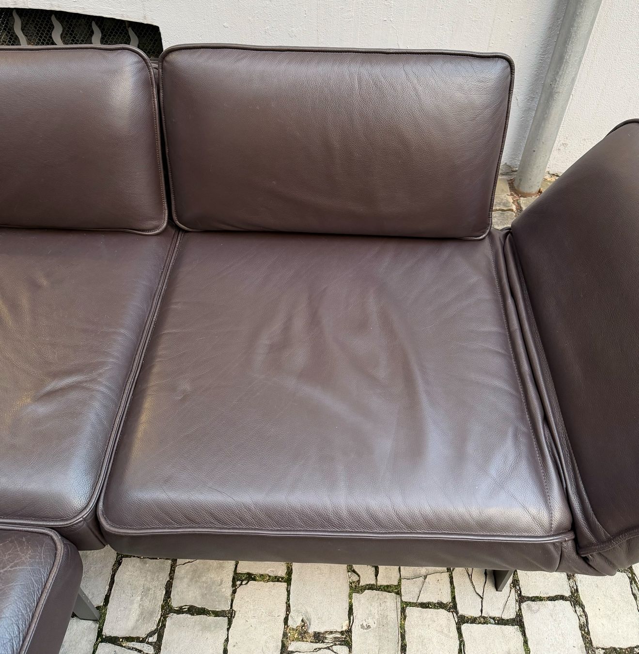 Rolf Benz Divani: Rolf Benz 386 MERA Ecksofa Leder Dunkelbraun – Usato da Zürich venduto da Gregor12 4